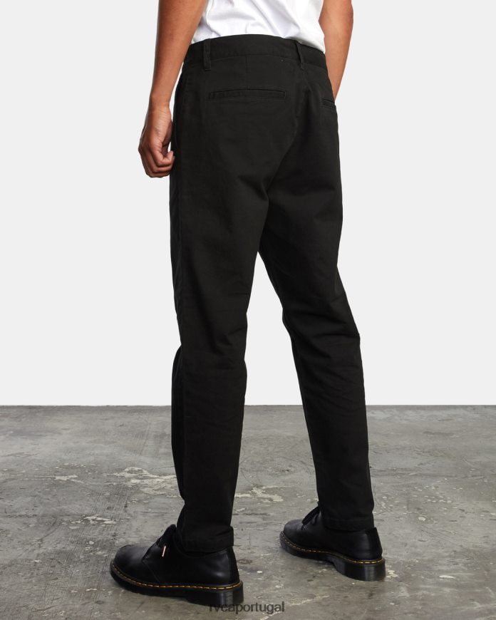 roupas RVCA homens calça de carona preto N00F2H976