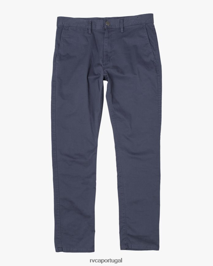 roupas RVCA homens punhais chino chinos azul temperamental N00F2H555