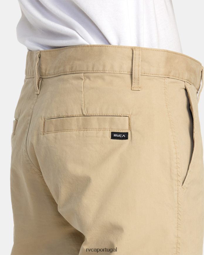 roupas RVCA homens punhais chino chinos cáqui N00F2H410