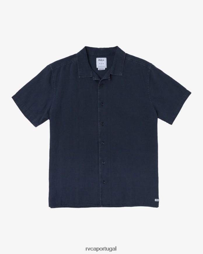 roupas RVCA homens camisa de manga curta de alta qualidade índigo N00F2H270