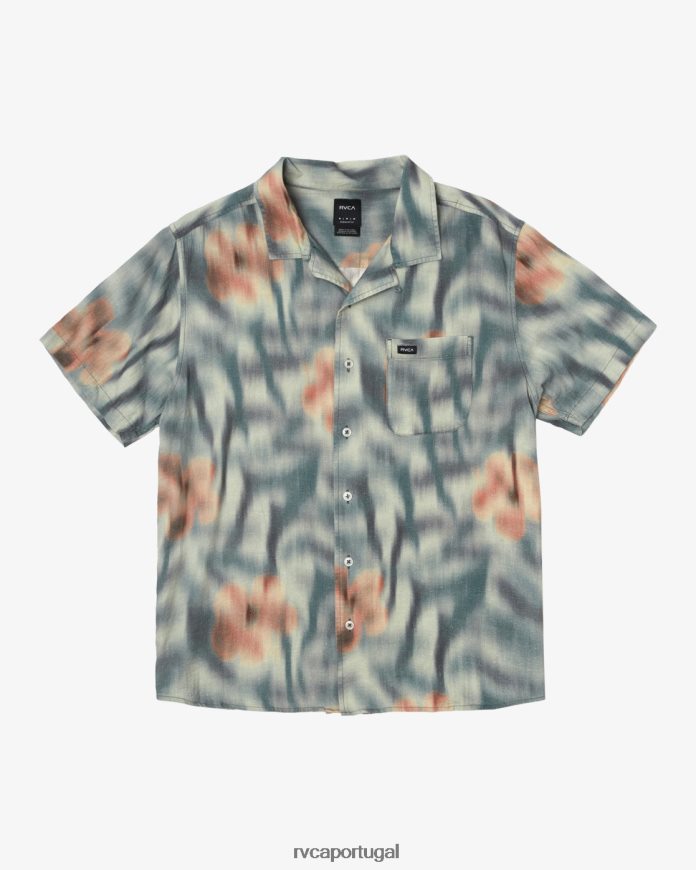 roupas RVCA homens camisa manga curta floral hawaii speed multi N00F2H235