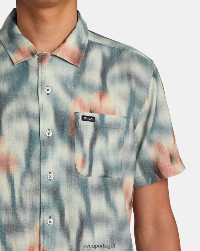 roupas RVCA homens camisa manga curta floral hawaii speed multi N00F2H235
