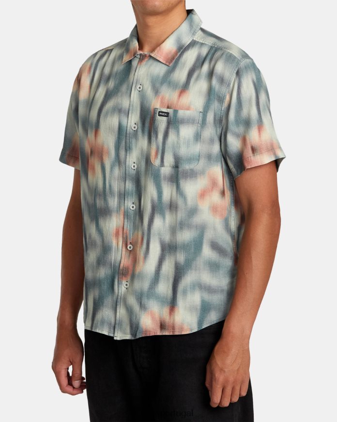 roupas RVCA homens camisa manga curta floral hawaii speed multi N00F2H235