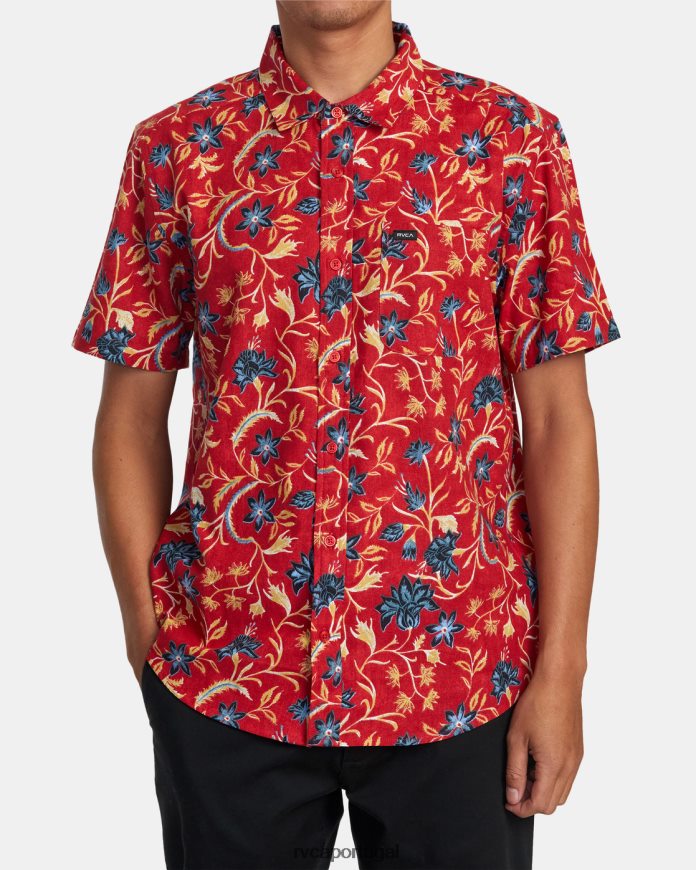 roupas RVCA homens camisa manga curta rvgazi Scarlett N00F2H493