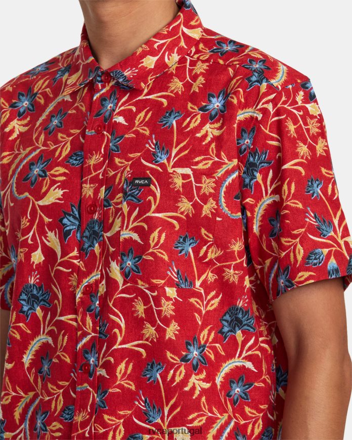 roupas RVCA homens camisa manga curta rvgazi Scarlett N00F2H493