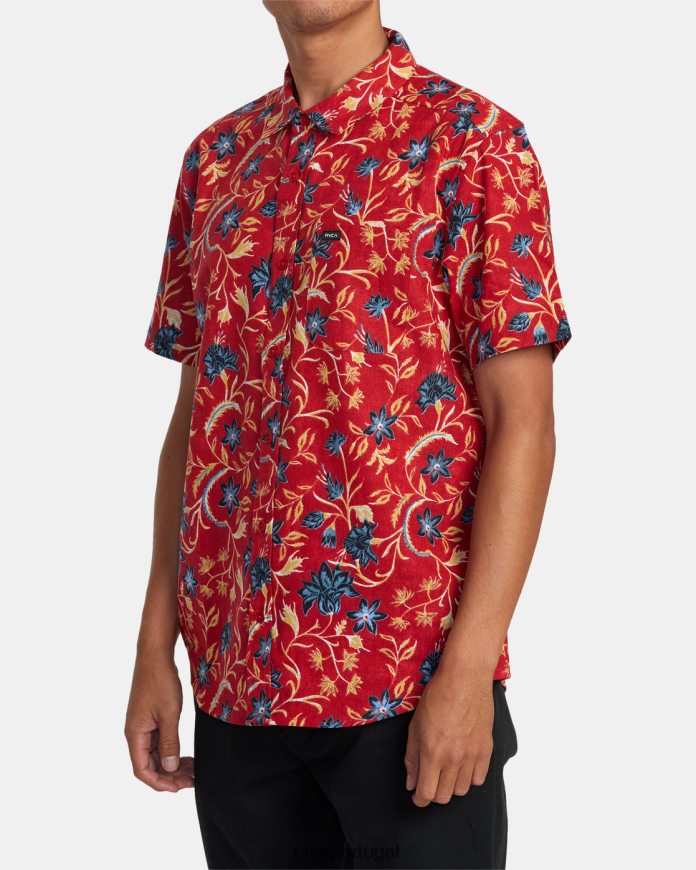 roupas RVCA homens camisa manga curta rvgazi Scarlett N00F2H493