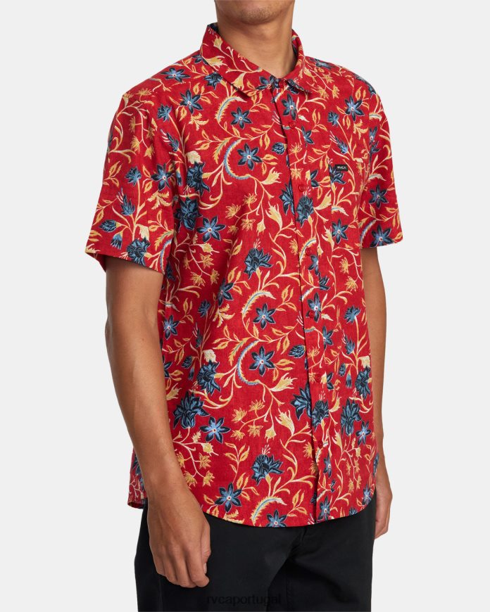 roupas RVCA homens camisa manga curta rvgazi Scarlett N00F2H493