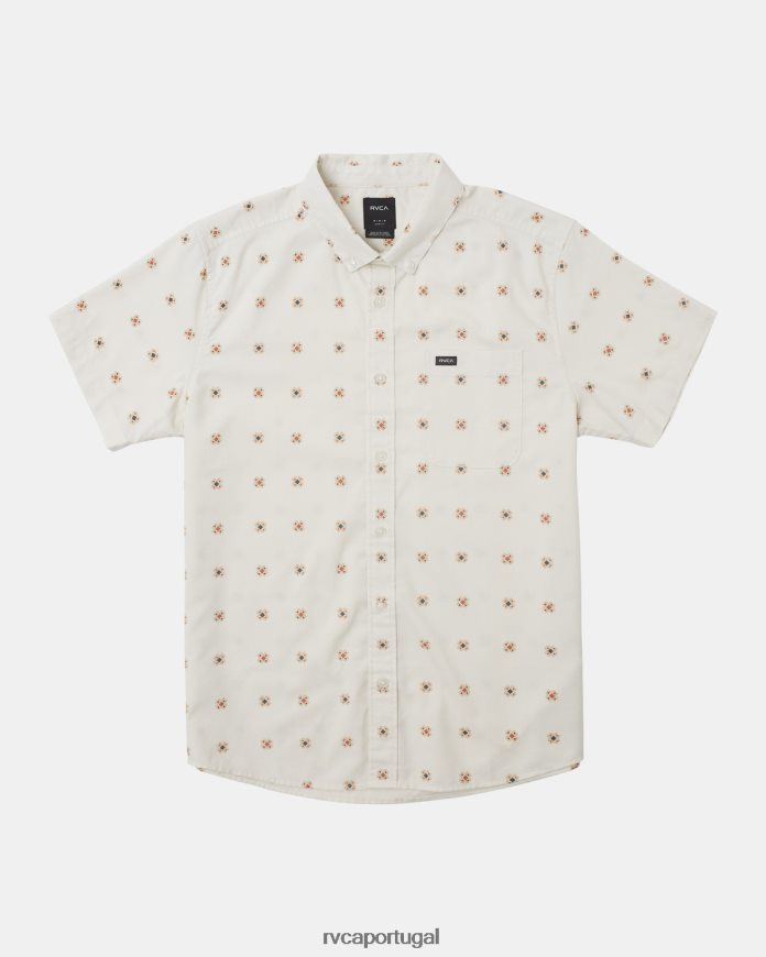 roupas RVCA homens isso vai servir com estampa de camisa de manga curta natural N00F2H224