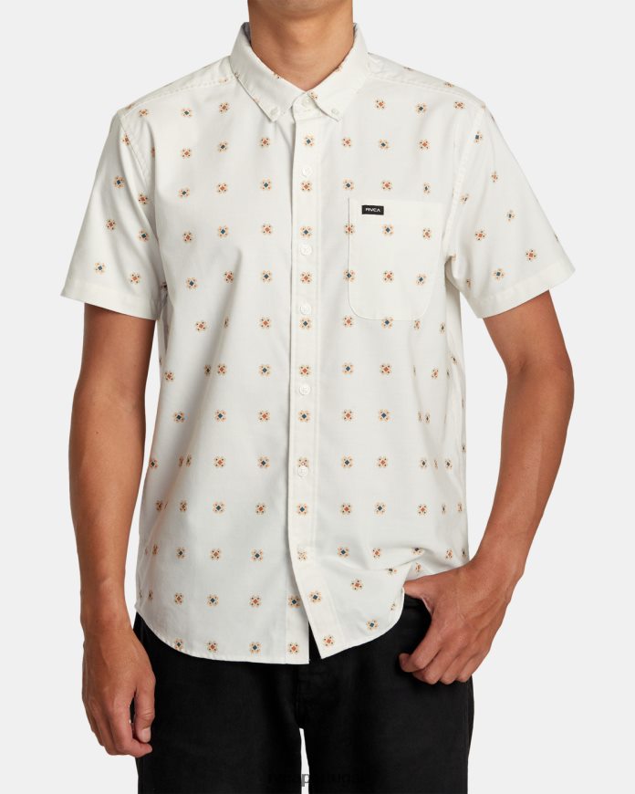 roupas RVCA homens isso vai servir com estampa de camisa de manga curta natural N00F2H224