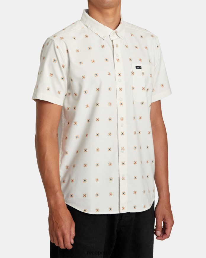 roupas RVCA homens isso vai servir com estampa de camisa de manga curta natural N00F2H224