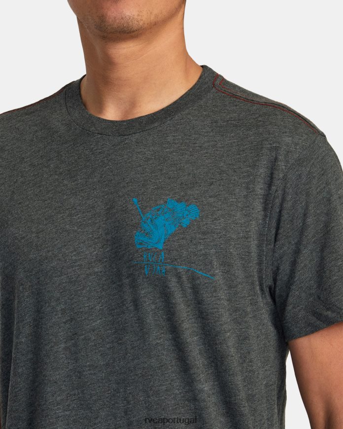 roupas RVCA homens ben horton camiseta abismo preto N00F2H93