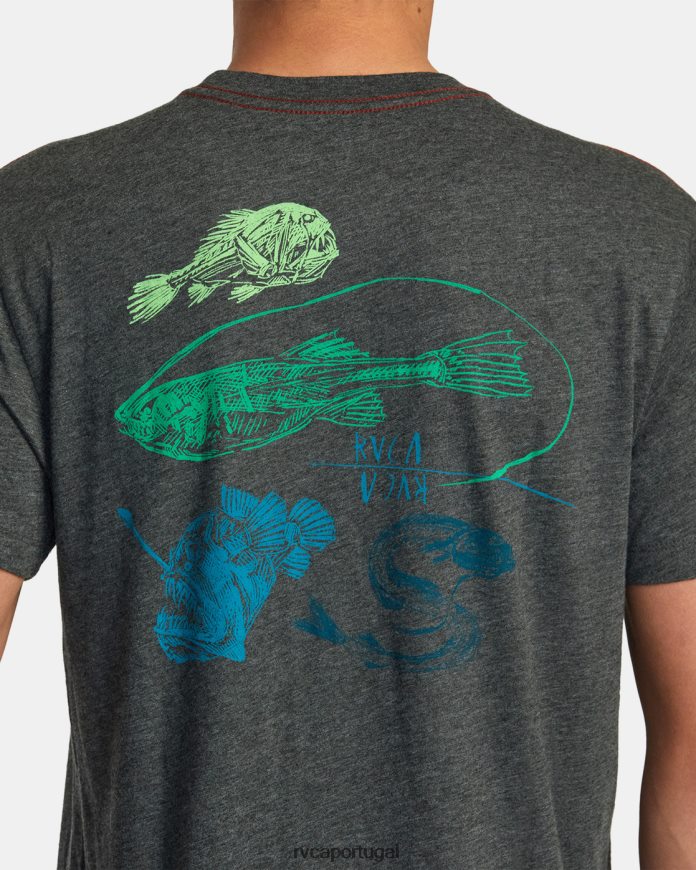 roupas RVCA homens ben horton camiseta abismo preto N00F2H93