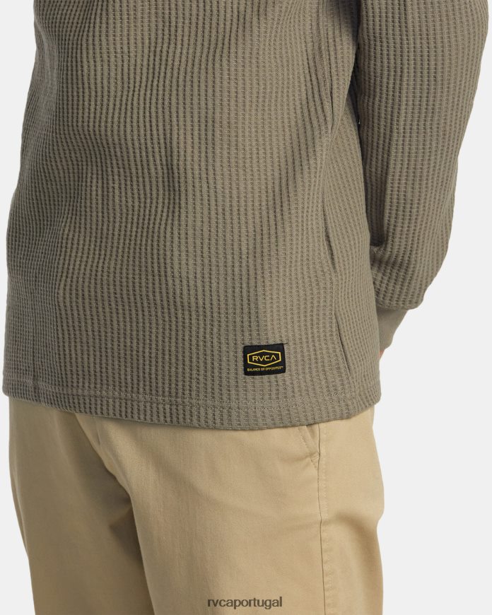 roupas RVCA homens camisa térmica manga longa turno diurno babosa N00F2H737