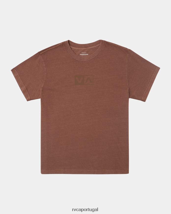 roupas RVCA homens camiseta balance rebanho couro cru N00F2H375