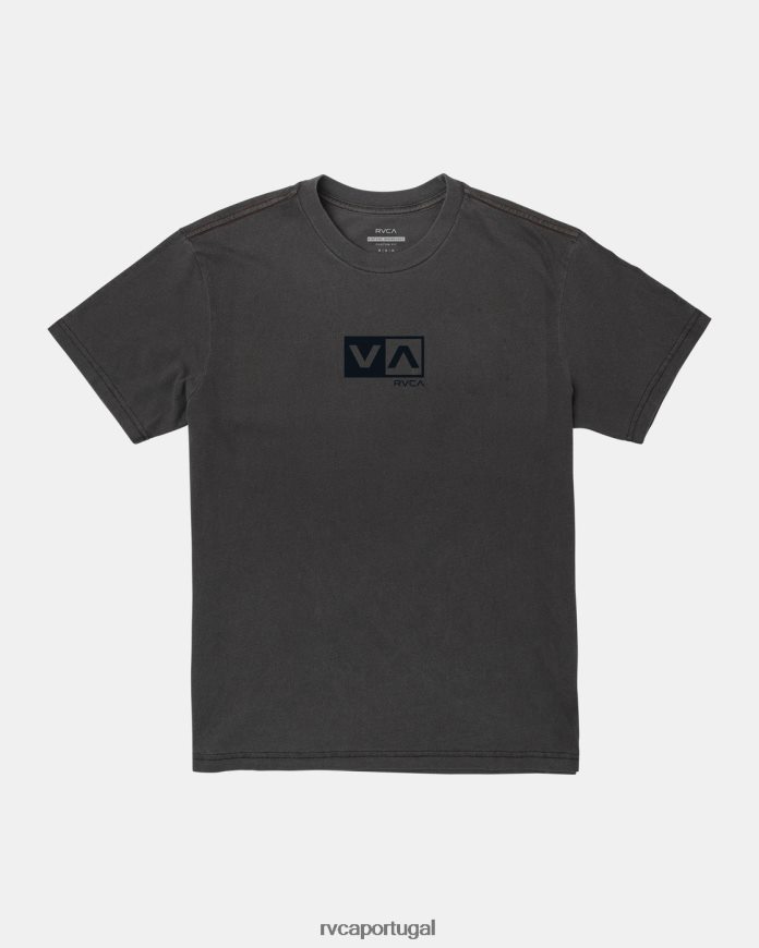 roupas RVCA homens camiseta balance rebanho preto N00F2H385