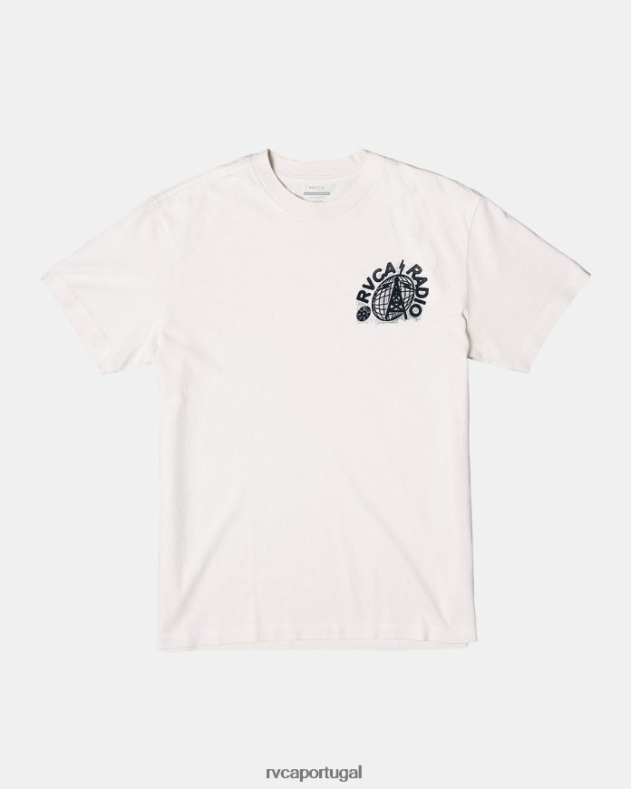 roupas RVCA homens camiseta branco antigo N00F2H78