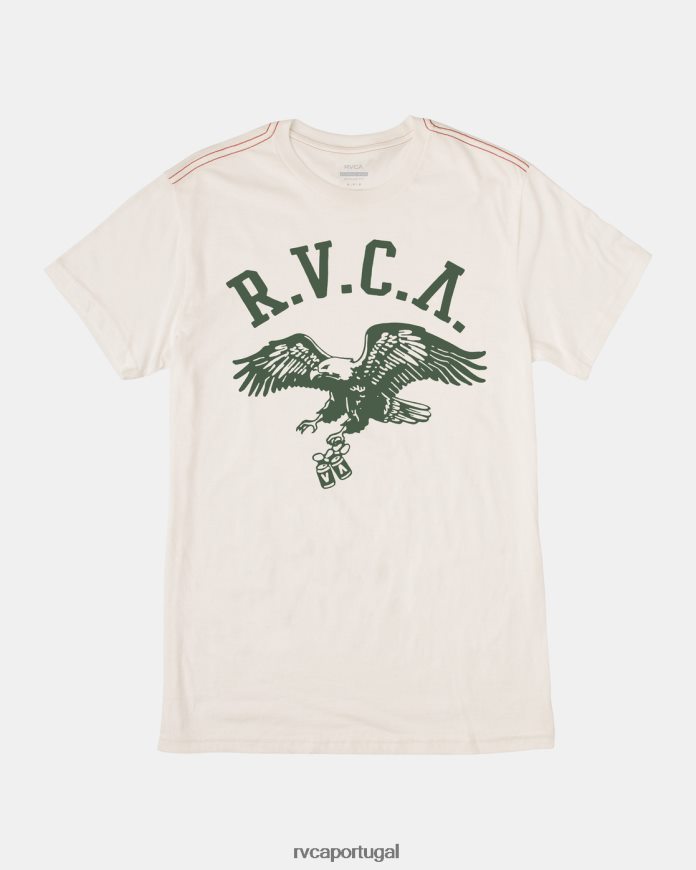 roupas RVCA homens camiseta byob branco antigo N00F2H430