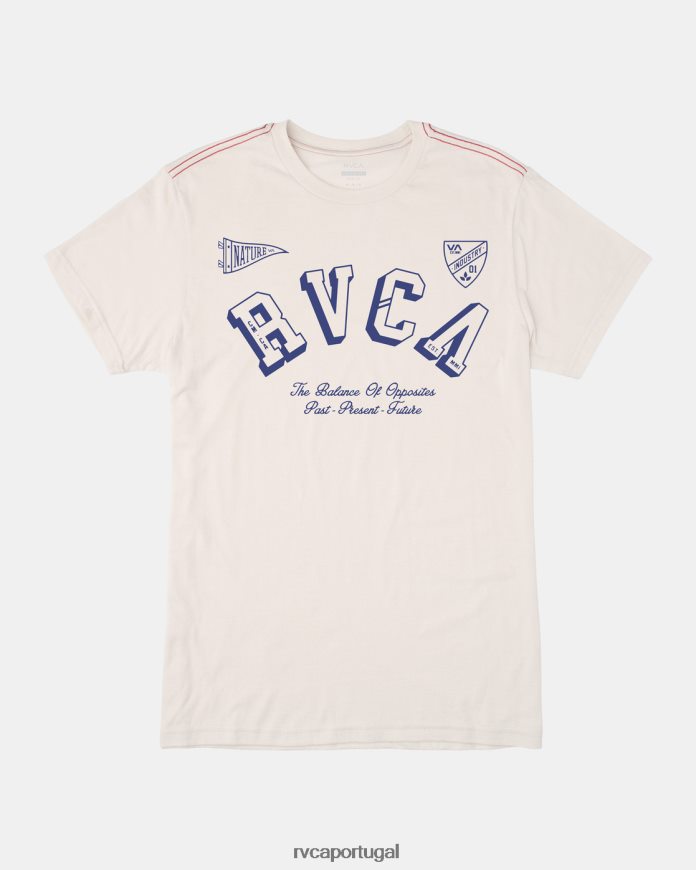roupas RVCA homens camiseta da iv liga branco antigo N00F2H366