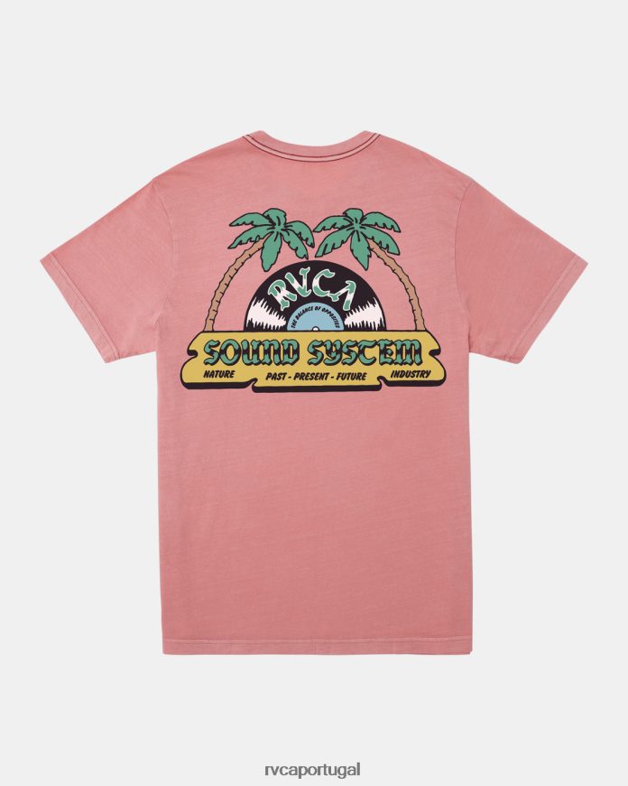 roupas RVCA homens camiseta dançante flamingo N00F2H417