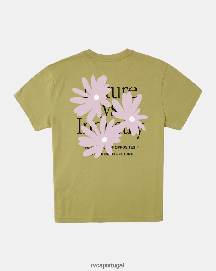 roupas RVCA homens camiseta de cobertura do solo abacate N00F2H206