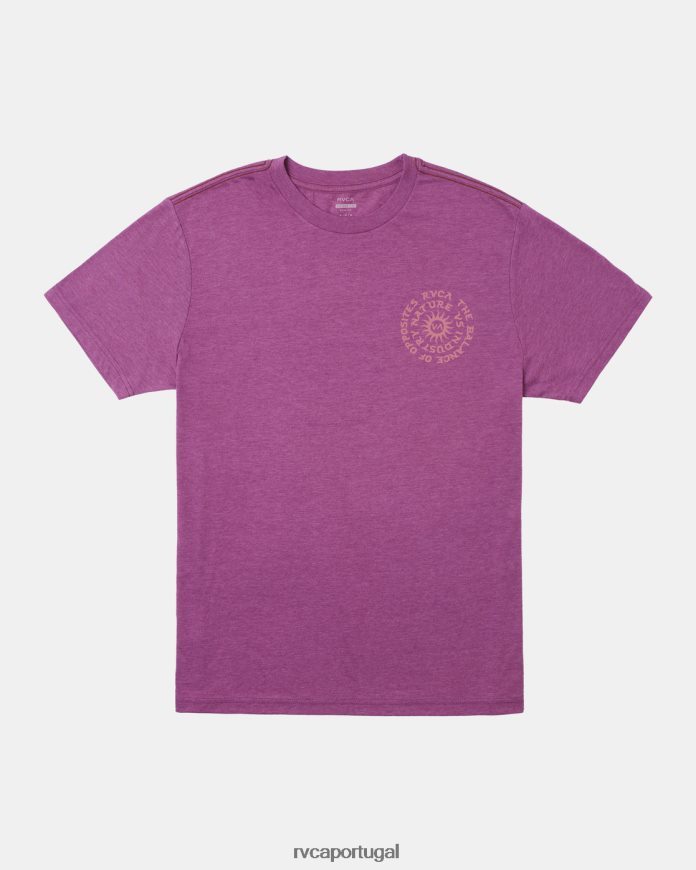 roupas RVCA homens camiseta de hipnose Luz roxa N00F2H1