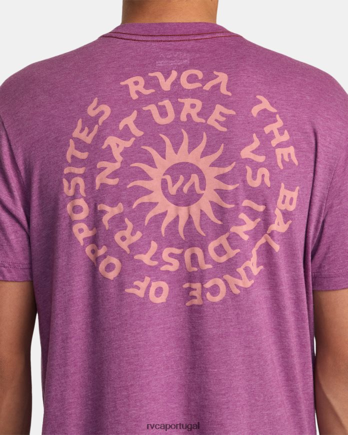 roupas RVCA homens camiseta de hipnose Luz roxa N00F2H1