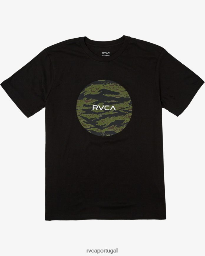 roupas RVCA homens camiseta de motores preto N00F2H49