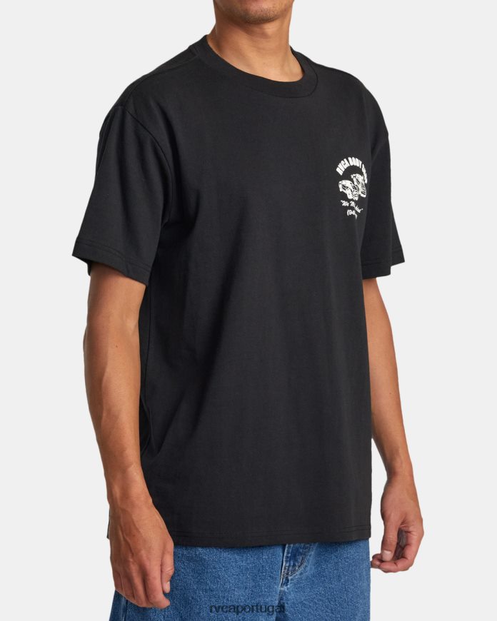 roupas RVCA homens camiseta de oficina preto N00F2H48