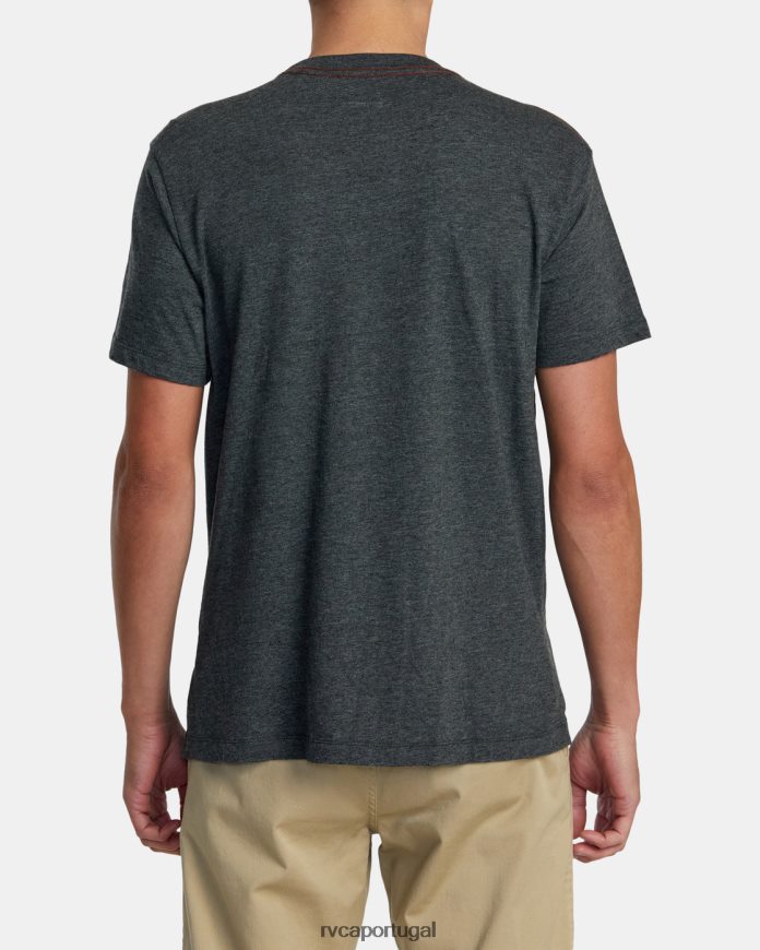 roupas RVCA homens camiseta de rádio da ilha preto N00F2H916