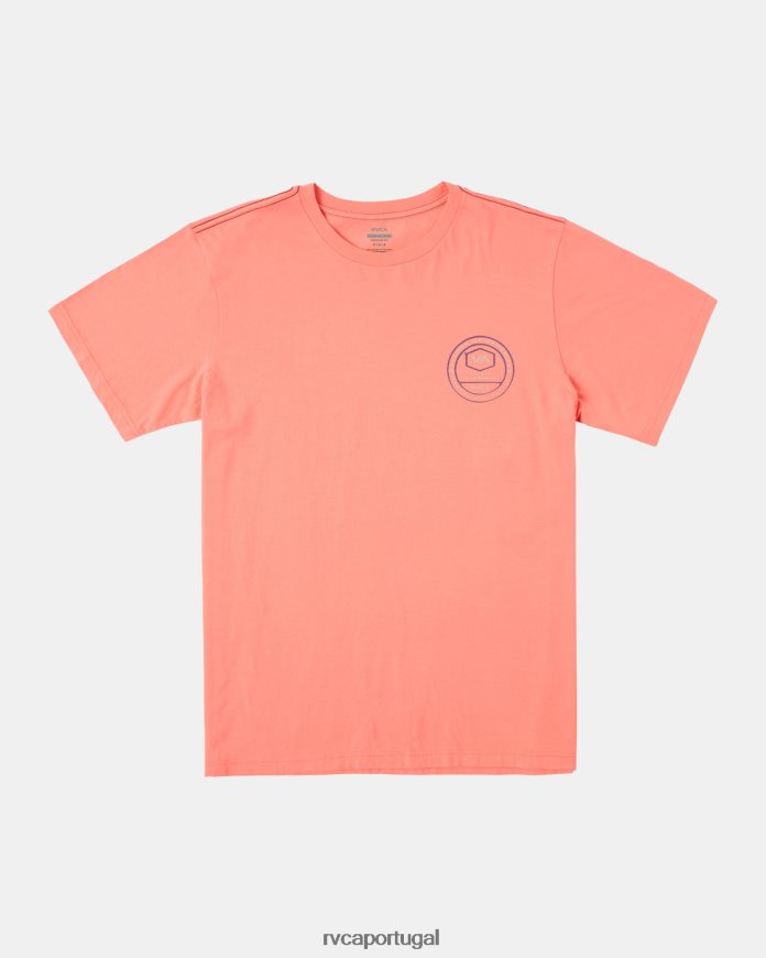 roupas RVCA homens camiseta do trato salmão vintage N00F2H138