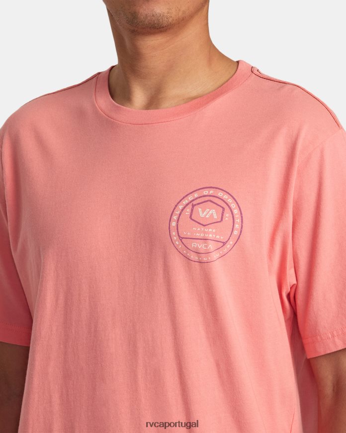 roupas RVCA homens camiseta do trato salmão vintage N00F2H138