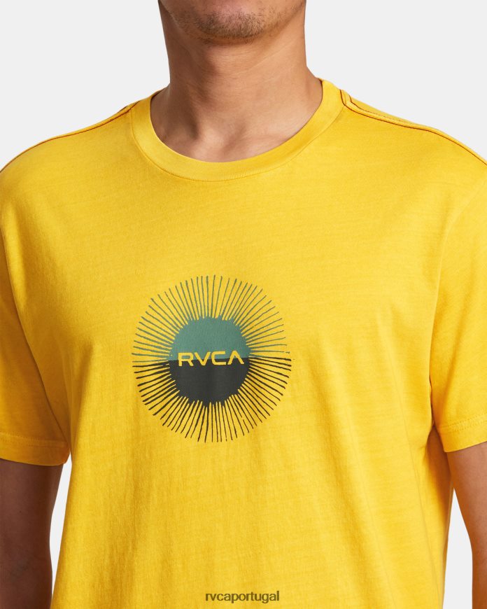 roupas RVCA homens camiseta eclipse solar bambu N00F2H42