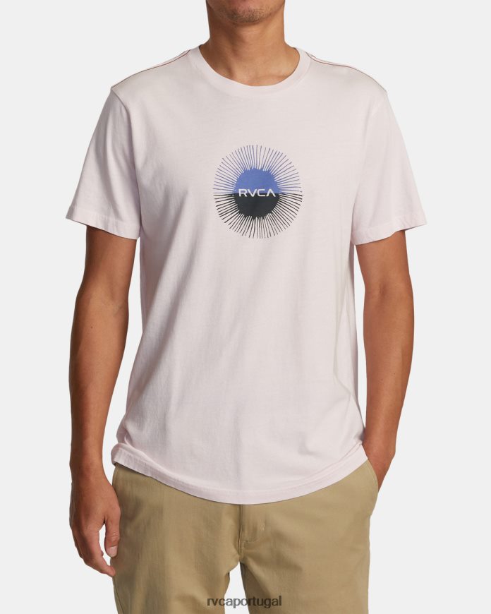 roupas RVCA homens camiseta eclipse solar luz rosa N00F2H47