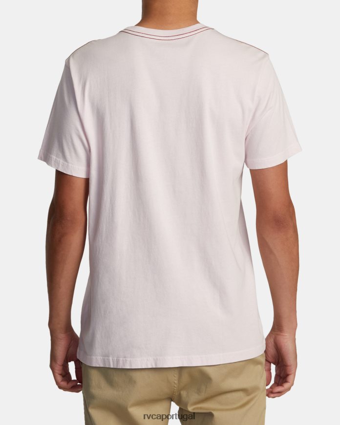 roupas RVCA homens camiseta eclipse solar luz rosa N00F2H47