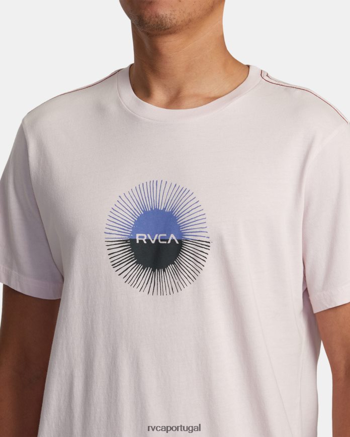 roupas RVCA homens camiseta eclipse solar luz rosa N00F2H47