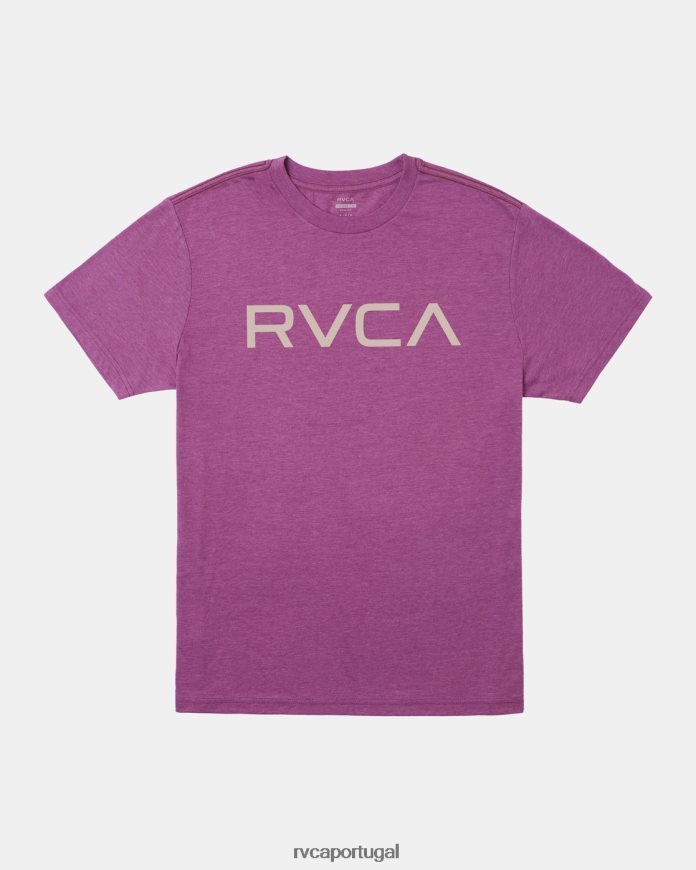 roupas RVCA homens camiseta grande Luz roxa N00F2H307
