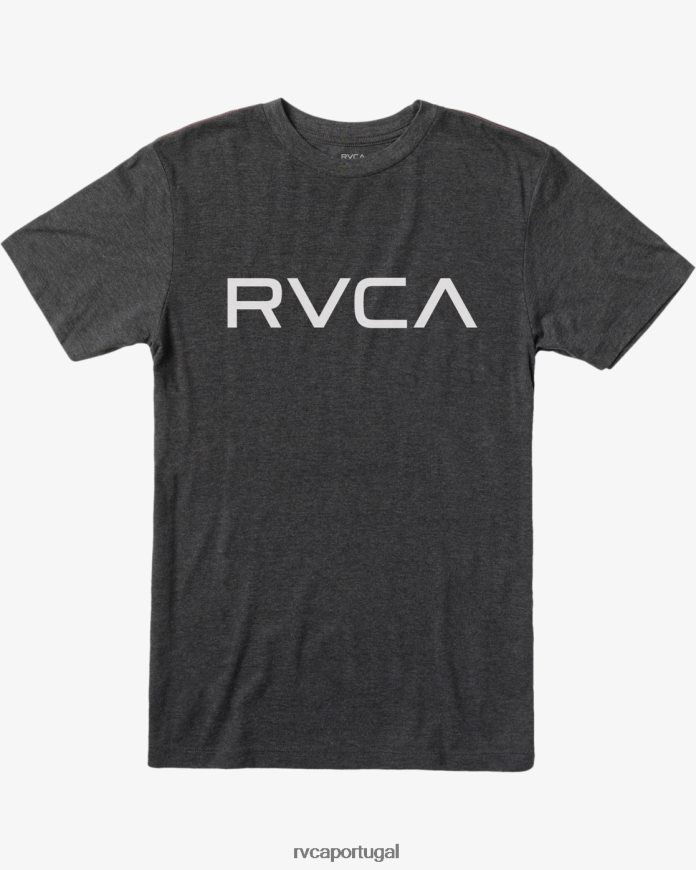 roupas RVCA homens camiseta grande Preto branco N00F2H705