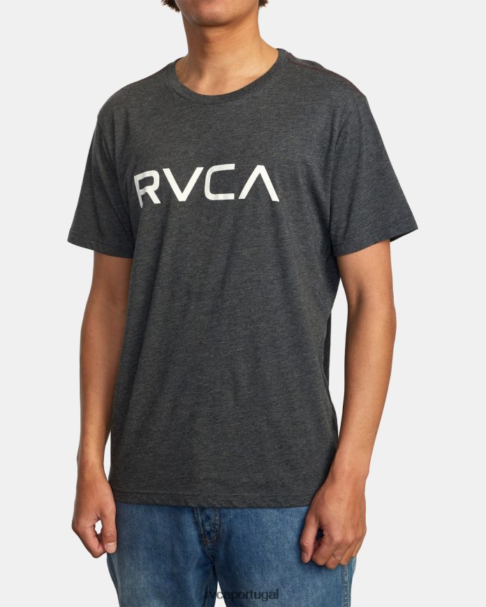 roupas RVCA homens camiseta grande Preto branco N00F2H705
