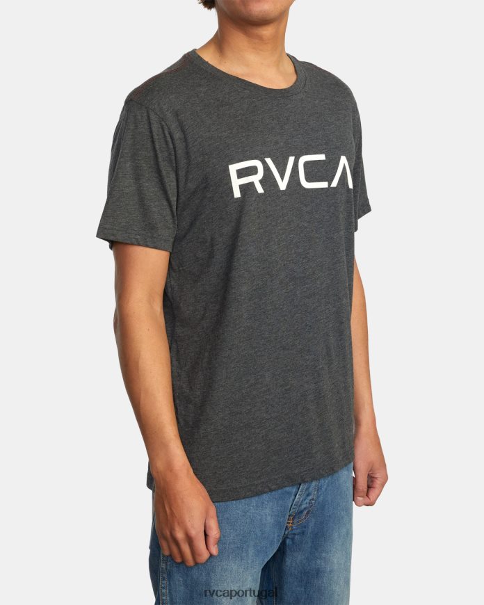 roupas RVCA homens camiseta grande Preto branco N00F2H705