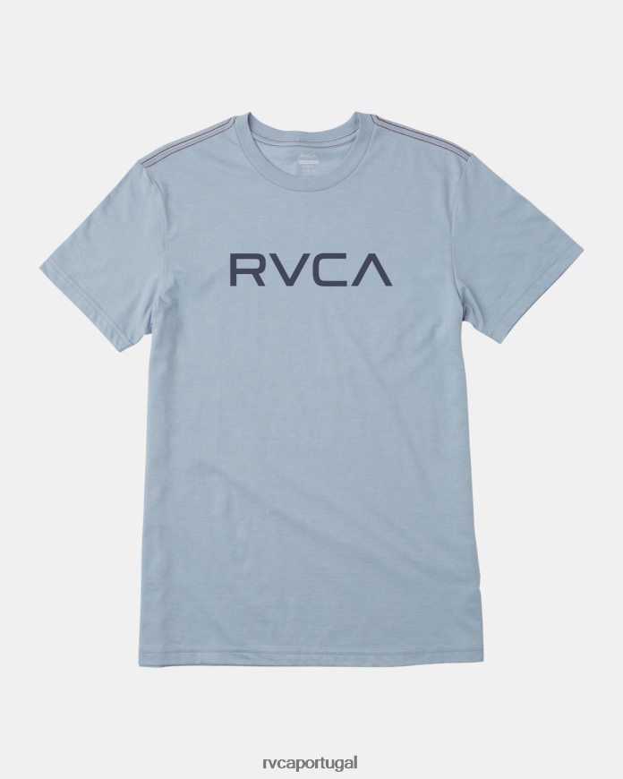 roupas RVCA homens camiseta grande déjà azul N00F2H697