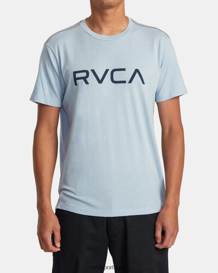roupas RVCA homens camiseta grande déjà azul N00F2H697