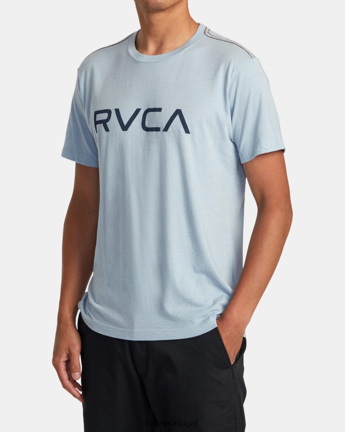 roupas RVCA homens camiseta grande déjà azul N00F2H697