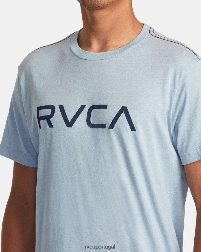 roupas RVCA homens camiseta grande déjà azul N00F2H697