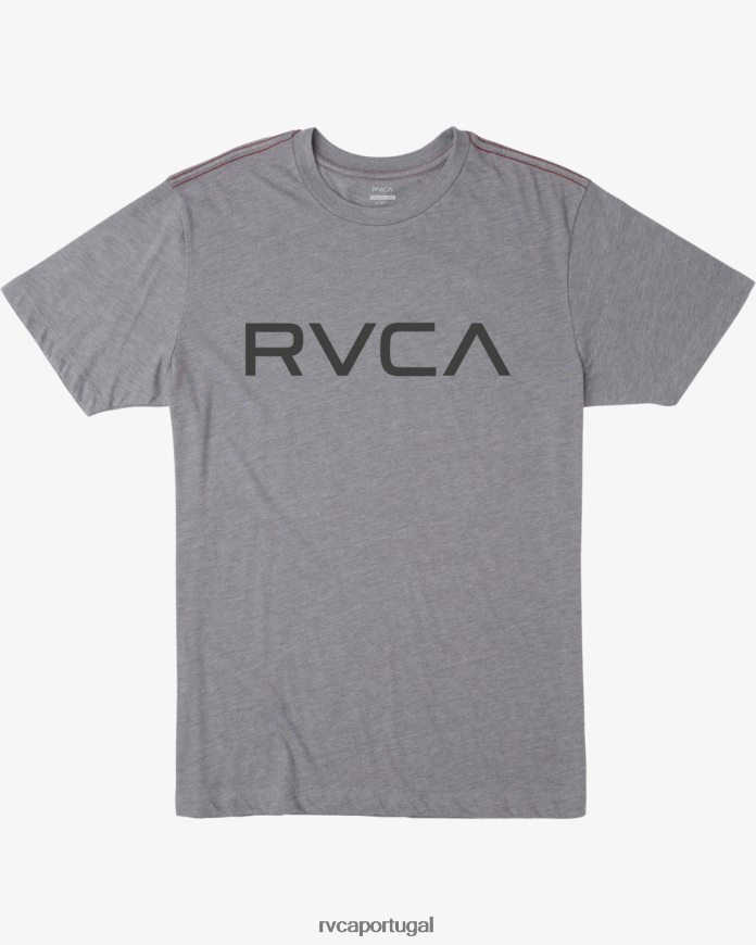 roupas RVCA homens camiseta grande fumaça preta N00F2H934