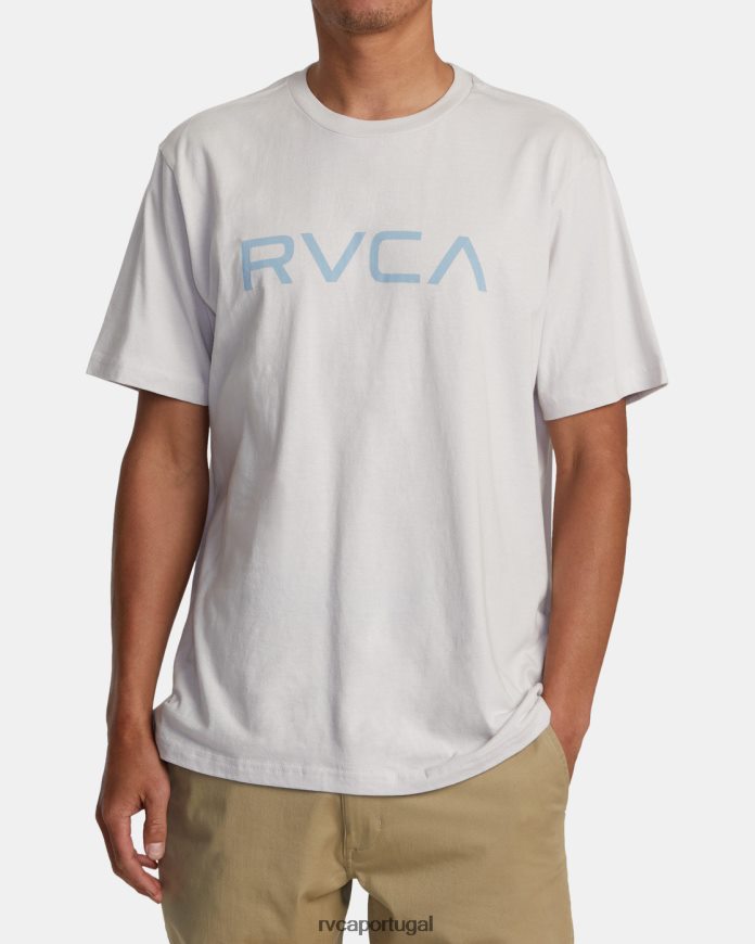 roupas RVCA homens camiseta grande manga curta névoa N00F2H161