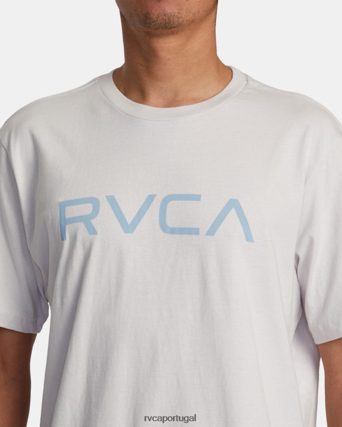 roupas RVCA homens camiseta grande manga curta névoa N00F2H161