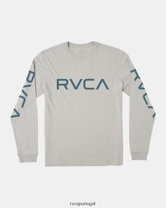 roupas RVCA homens camiseta grande manga longa ferro N00F2H821