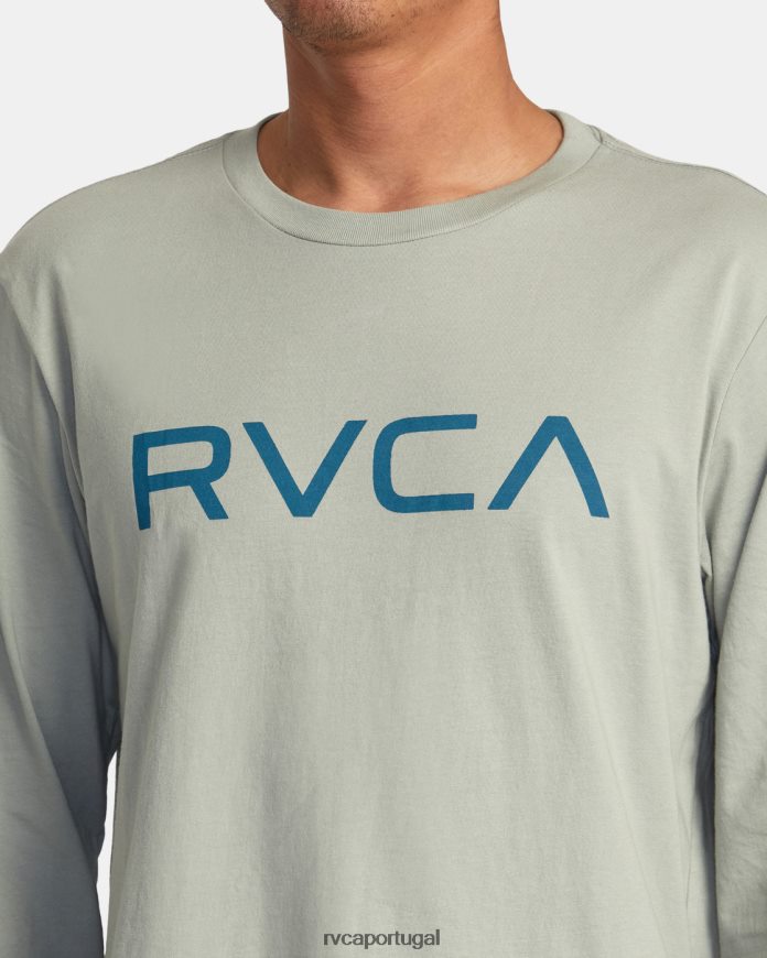 roupas RVCA homens camiseta grande manga longa ferro N00F2H821