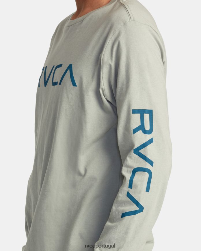 roupas RVCA homens camiseta grande manga longa ferro N00F2H821