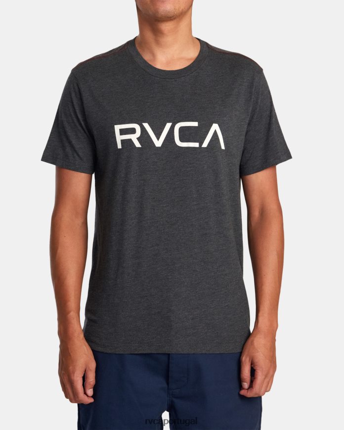 roupas RVCA homens camiseta grande preto N00F2H903